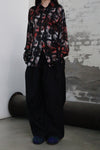 GEOFFREY B. SMALL Heavy Silk Lining Collection V Unisex GBS-CVS06-RHYH Church Dyed Red Print Tie Dye PGBS3